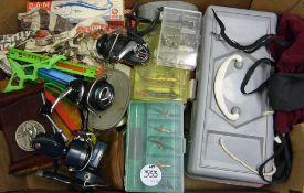 Fishing Tackle - Selection of Various Fishing Accessories and Tackle to include tackle boxes with