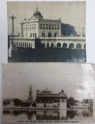 India & Punjab - Postcards of Amritsar Two vintage photographic postcards of the Golden Temple at