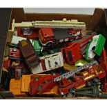 Assorted Diecast Toy Model Cars/Trucks to include Matchbox Super King, Buddy L, Solido Military,
