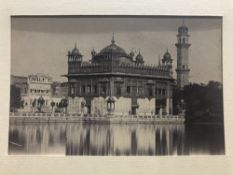 India & Punjab - Sikh Golden Temple Photograph A large early vintage photograph of the Sikh Temple