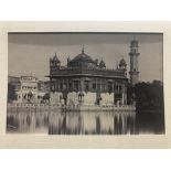 India & Punjab - Sikh Golden Temple Photograph A large early vintage photograph of the Sikh Temple