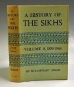 India - A History of The Sikhs by Khuswant Singh Vol. 2 1839-1964 published in 1966, 395 pages. This