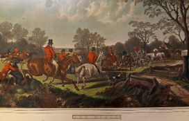 Selection of Hunting/Equestrian Prints to include 'The Death' framed measures 102x70cm approx., 'The