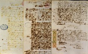 Cuba - 1860s Manuscripts relating to a well -known Cuban family - signed Manuel Hevia, all single