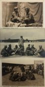 India & Punjab - Sikh and Allied Prisoners WWI Postcard Three vintage German propaganda postcards