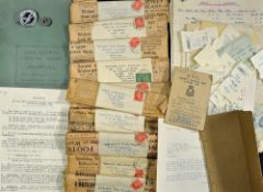 Air Training Corps Gliding and Flying Card for a Sergeant Russell, Kidderminster, 1944, with