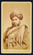 India - Early Photo of a Sikh Gent c1870 by Beattie & Bark. Beattie & Bark were photographers to her