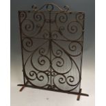 Cast Iron Fire Screen measures 51x70cm approx. Please note: Collection only