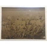 India & Punjab - Maharaja Mohinder Singh of Patiala large rare early albumen photograph of Maharajah