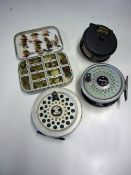 Fishing Tackle - 3x Fly Reels to include Shakespeare Alpha 2528, Rimfly and Dam 90, plus an