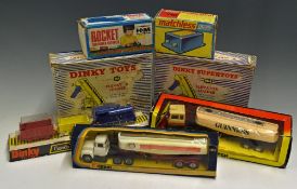 Diecast Model Toys Dinky Supertoys Elevator Loaders 564 and 964 together with Dinky Toys Goods Train