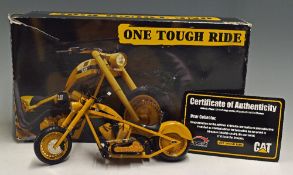 Caterpillar 1/10 Scale Cat Chopper Motorcycle Diecast Model limited edition 'One Tough Ride, in very