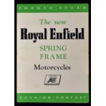 Royal Enfield Motor Cycle 1948 Brochure - Large Poster size brochure illustrating and detailing with