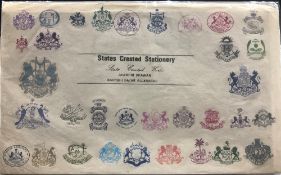 India & Punjab - Indian State Crests A collection of various States Crested Stationery, crests