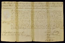 India - Warren Hastings As Governor General Fort William Etc. East India Company Commission 1778 - A