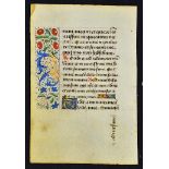 Book of Hours - c.1460-70 France from the Book of Hours finely decorated and hand scripted in