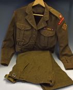 Militaria - 1949 Pattern Battledress Uniform: Gloucestershire Regt to Major complete with