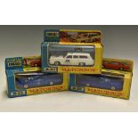 Matchbox King Size Diecast Models includes K22 Dodge Charger (2) both in blue and K23 Mercury police