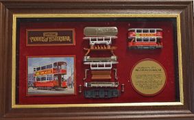Matchbox 'Models of Yesteryear' Limited Edition No.2881 Preston Tramcar a framed display showing the