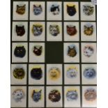 Player's Cigarette Cards to include 'Cats' a series of 24 complete, framed, plus British Naval Craft