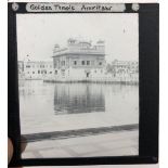 India - c.1890-1900 Golden Temple Glass Negative - glass slide negative of the Sikh Temple at