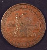 International Exhibition Sydney Medal to J.B White Bros Cement 1st Award 1879 - Obverse; Figure of