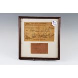 1898 Telegram - Captain Scott of Antarctica Framed Display the telegram dated Jul 11 1898 with