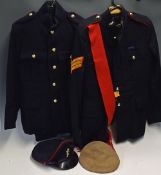 Military Uniforms - Two complete with trousers and Cap REME and RAMC