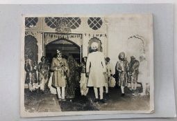 India & Punjab - Raja of Patiala Vintage photograph - of the wedding of Maharaja Yadwinder of