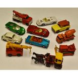 Matchbox Series Selection to include 26 Foden Cement Mixer, 42 Iron Fairy Crane, 16 Case Tractor, 18