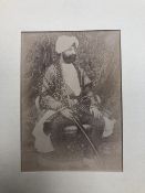 India - Photo of the Maharaja of Kashmir - 19th century photograph of a Sikh ruler of Kashmir