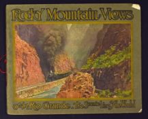 Denver And Rio Grande Railroad. Large Pictorial Souvenir Album 1917 - Has 22 large tipped in full