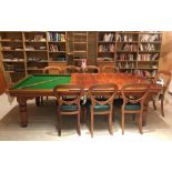 Hamilton Snooker/Billiard Dining Table and Chairs a superb example of a Hamilton snooker converting