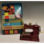 Vulcan Senior Childs Sewing Machine in red complete with original box