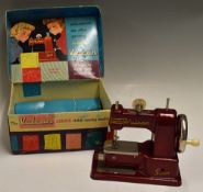 Vulcan Senior Childs Sewing Machine in red complete with original box