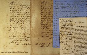 Cuba - 1861 Manuscripts relating to Donations made by France of beds for a women's hospital the