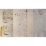 Cuba - 1860s Manuscripts relating to a well -known Cuban family - signed D Josi Salvador Alvarez,