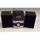 Designed for Tesco - early all black finish three piece CD/Analogue radio Unit - being an original