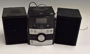 Designed for Tesco - early all black finish three piece CD/Analogue radio Unit - being an original