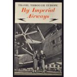 Travel Through Europe By Imperial Airways 1935 Brochure - An 8 page fold out Brochure with 4