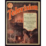 The First Ever "Television" Magazine. Volume 1 Number 1 March 1928 - A 52 page magazine with