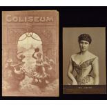 Lily Langtry & Versta Tilley At The Coliseum. 4th February 1918 Programme - An 8 page programme