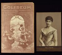 Lily Langtry & Versta Tilley At The Coliseum. 4th February 1918 Programme - An 8 page programme