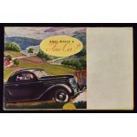 Ford Car With V8 Engine 1936 Sales Brochure - A 4 page Sales Brochure that folds out to a large