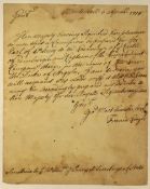 War Of Spanish Succession. Whitehall 6 April 1714. Secretary of States Letter appointing George