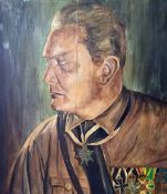 Original Painting of Hermann Göring by artist 'Franck' together with another German name which