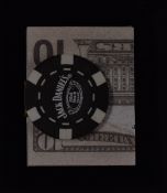 Jack Daniels Casino Chip Money Clip made by Proclip, brand new, with small bag