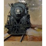 Railway - 'The Twentieth Century Limited' Watercolour Painting signed by 'G Shears', measures