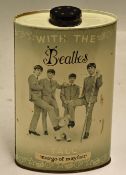 1960s The Beatles Margo of Mayfair Talc Powder Bottle with contents, made in England, within oval