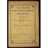 Cuba - Confirmation of Nationality 1898 of a man from the Canary Islands on Municipal District Court